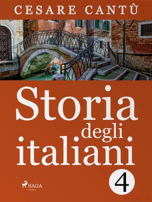 cover image of Storia degli italiani 4